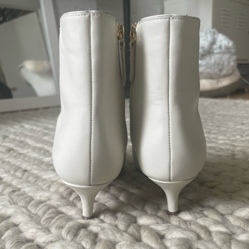 J. Crew Fiona White Leather Boots - Picture 4 of 8
